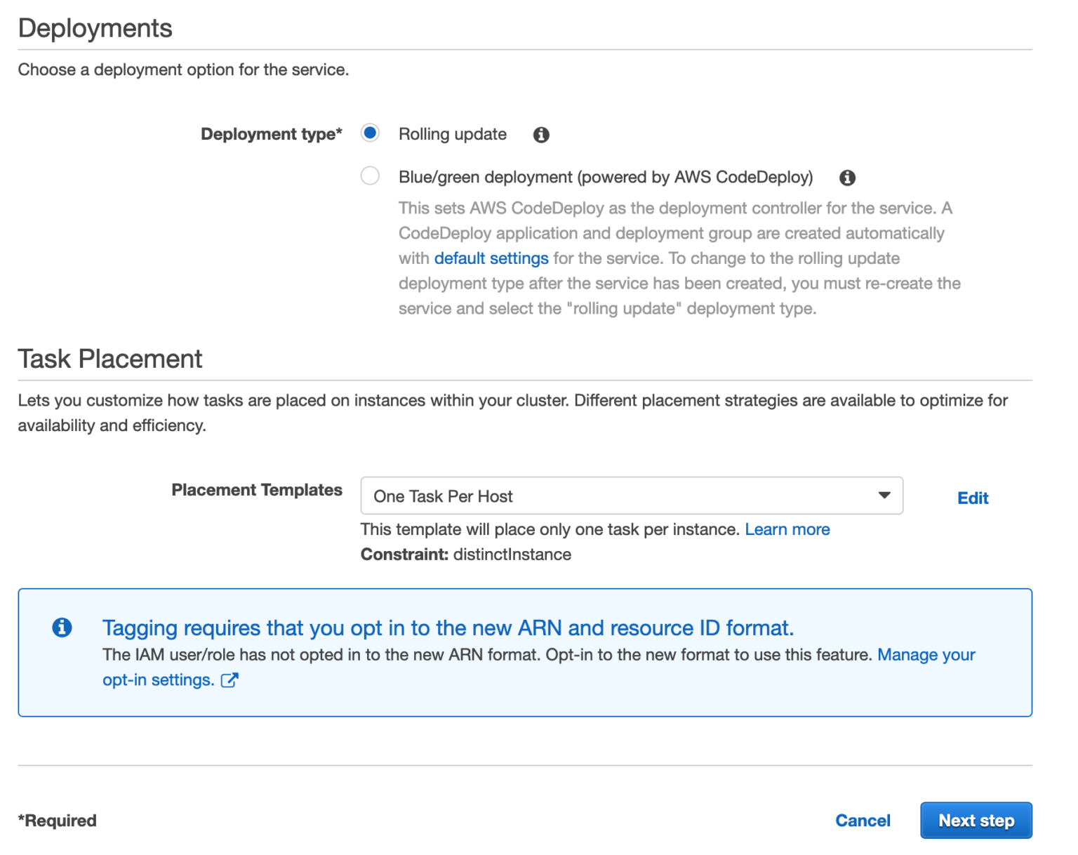 Putting all things together using aws task definition salzam